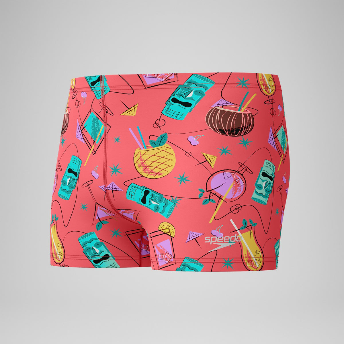 Print Beachstar Aquashorts Leg Pink | Speedo
