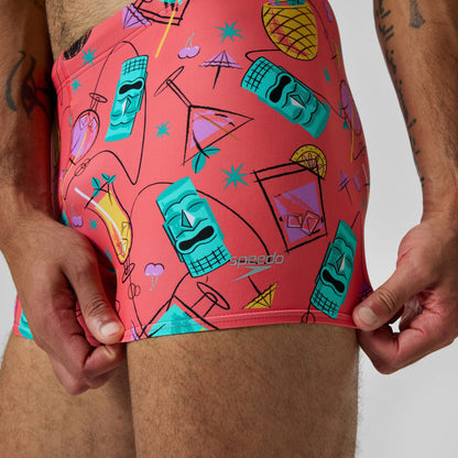 Print Beachstar Aquashorts Leg Pink | Speedo