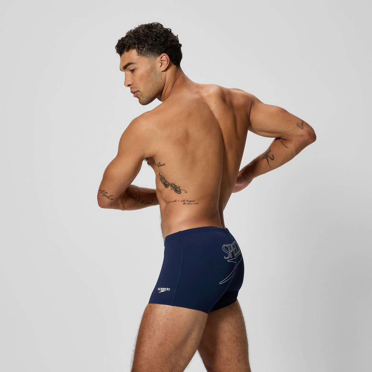 Endurance+ Logo Aquashorts Navy | Speedo