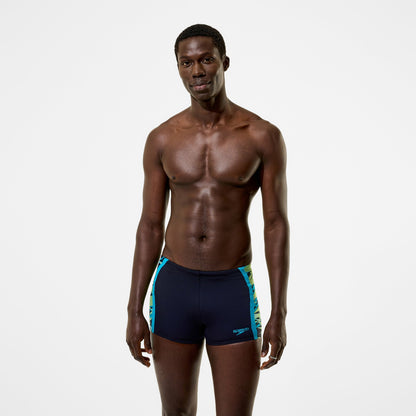 Hyperboom Splice Aquashorts Black/Green | Speedo