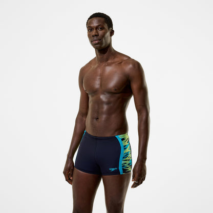 Hyperboom Splice Aquashorts Black/Green | Speedo