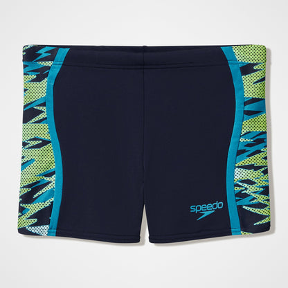 Hyperboom Splice Aquashorts Black/Green | Speedo