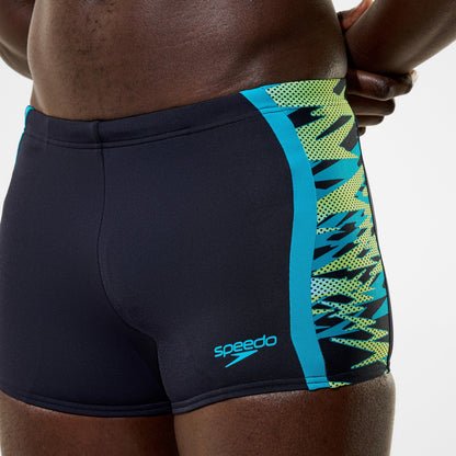 Hyperboom Splice Aquashorts Black/Green | Speedo