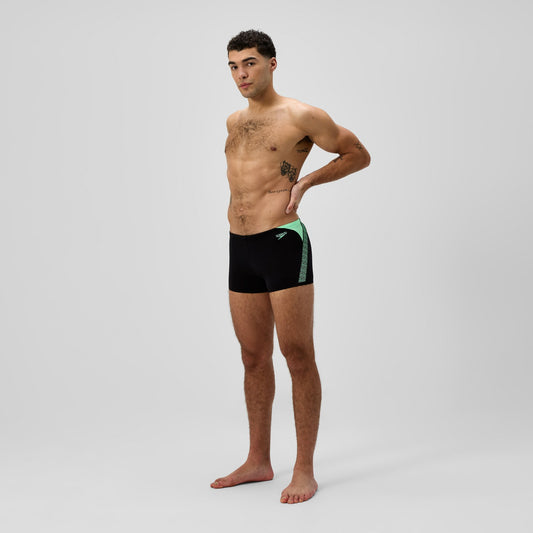 Hyperboom Splice Aquashorts Black/Green | Speedo