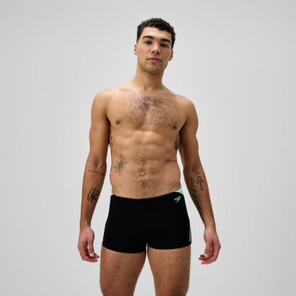 Hyperboom Splice Aquashorts Black/Green | Speedo