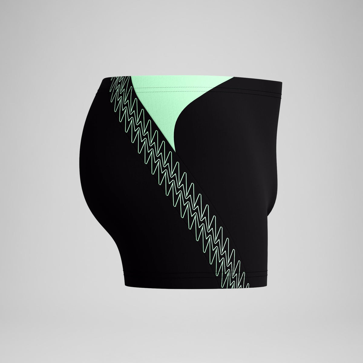 Hyperboom Splice Aquashorts Black/Green | Speedo