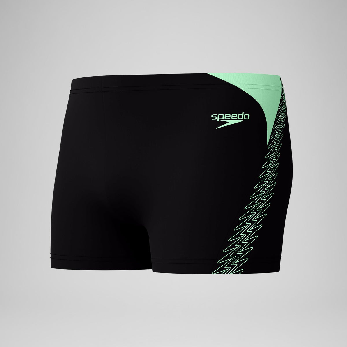 Hyperboom Splice Aquashorts Black/Green | Speedo