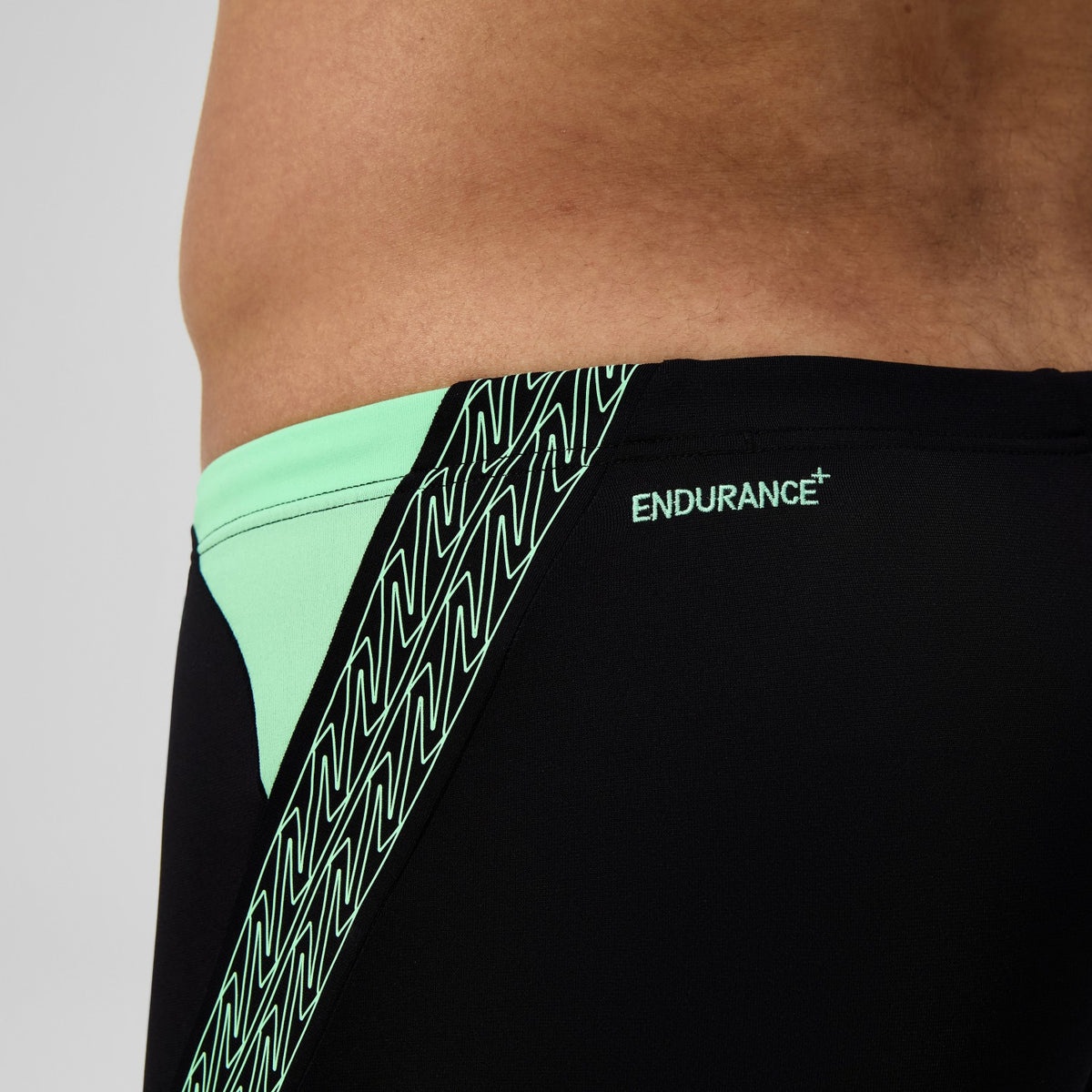 Hyperboom Splice Aquashorts Black/Green | Speedo