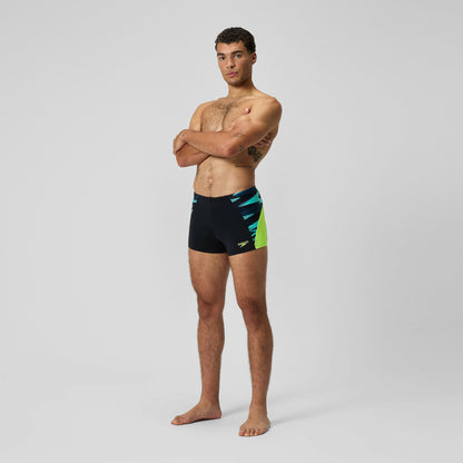 Endurance+ Max Splice Aquashorts Black/Yellow | Speedo