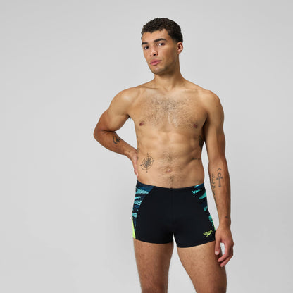 Endurance+ Max Splice Aquashorts Black/Yellow | Speedo