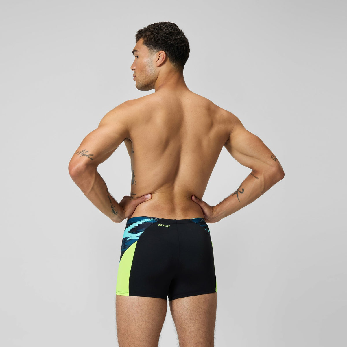 Endurance+ Max Splice Aquashorts Black/Yellow | Speedo