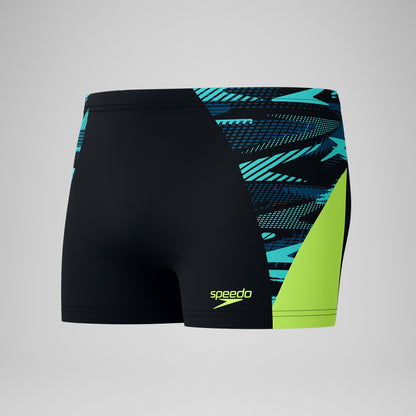 Endurance+ Max Splice Aquashorts Black/Yellow | Speedo