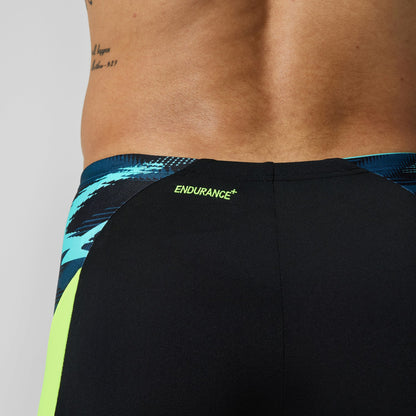 Endurance+ Max Splice Aquashorts Black/Yellow | Speedo