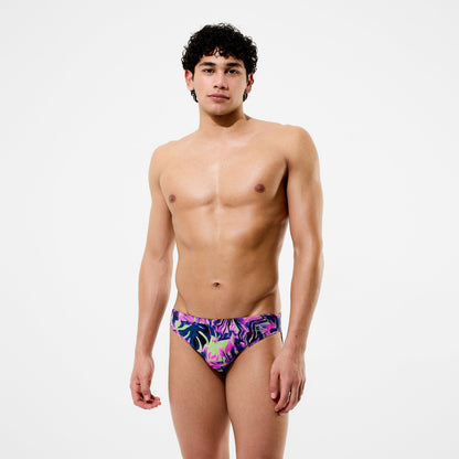 Club Training Printed Brief Pink/Navy | Speedo
