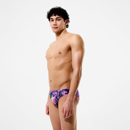 Club Training Printed Brief Pink/Navy | Speedo