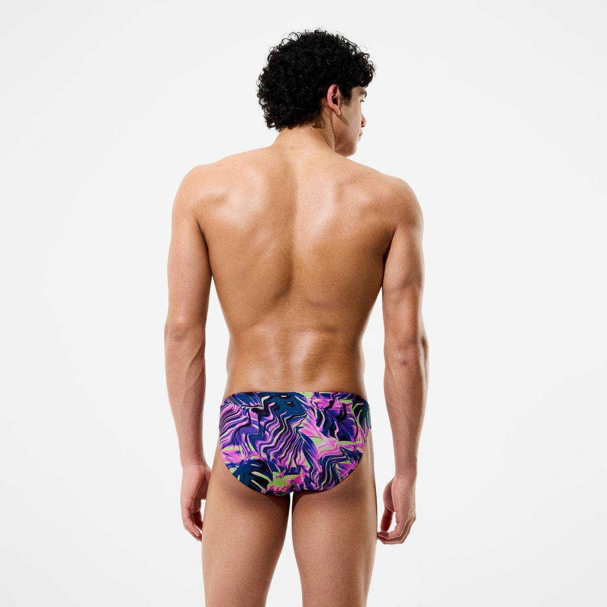 Club Training Printed Brief Pink/Navy | Speedo