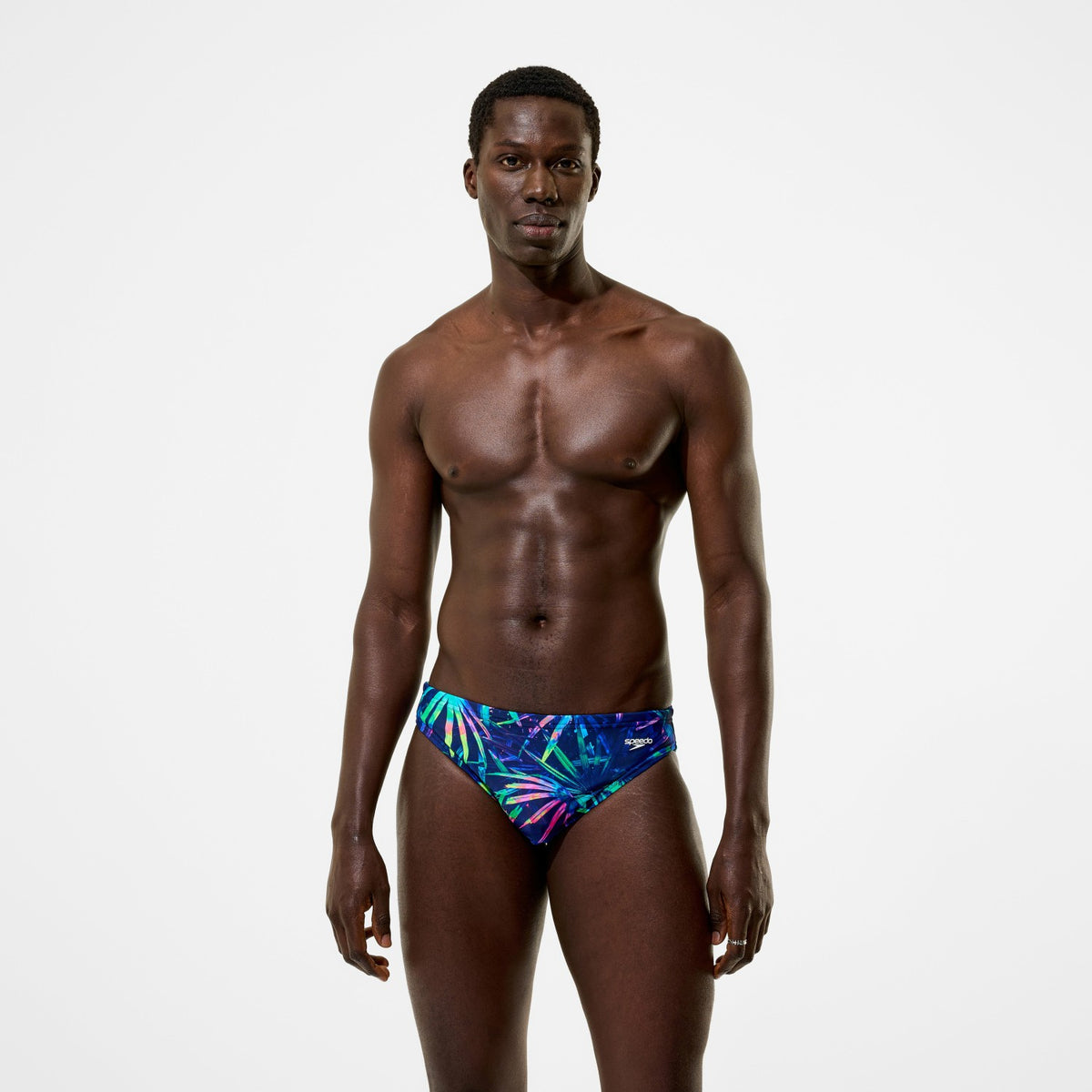 The Speedo Printed Briefs Navy | Speedo