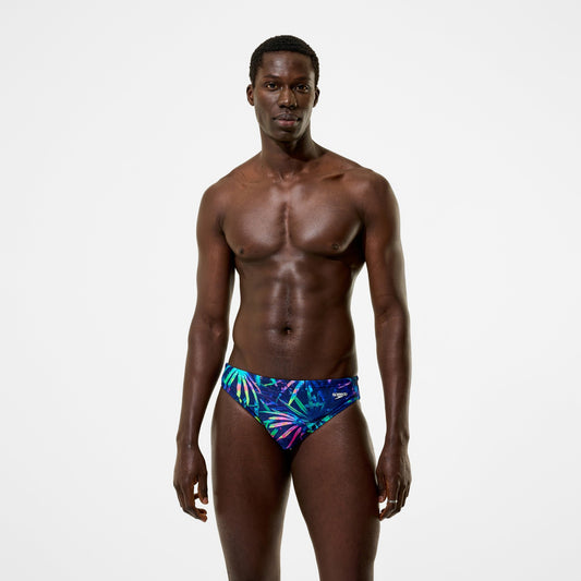 The Speedo Printed Briefs Navy | Speedo