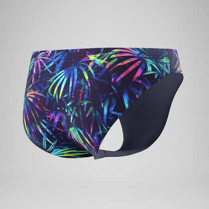 The Speedo Printed Briefs Navy | Speedo