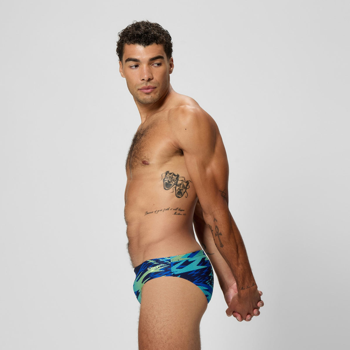 Hyperboom Printed Brief Navy | Speedo