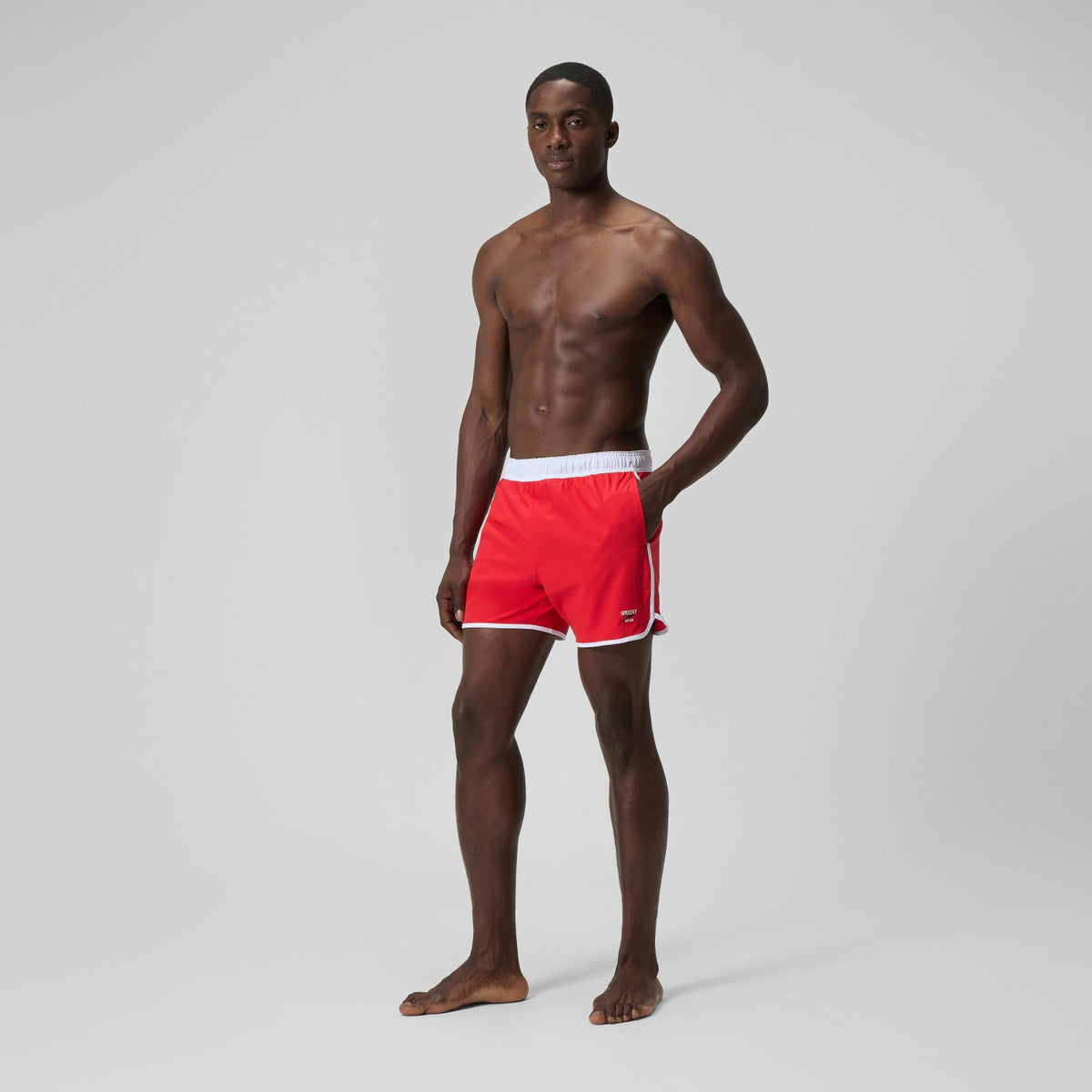 Jetstream Logo Swim Shorts Red/White | Speedo