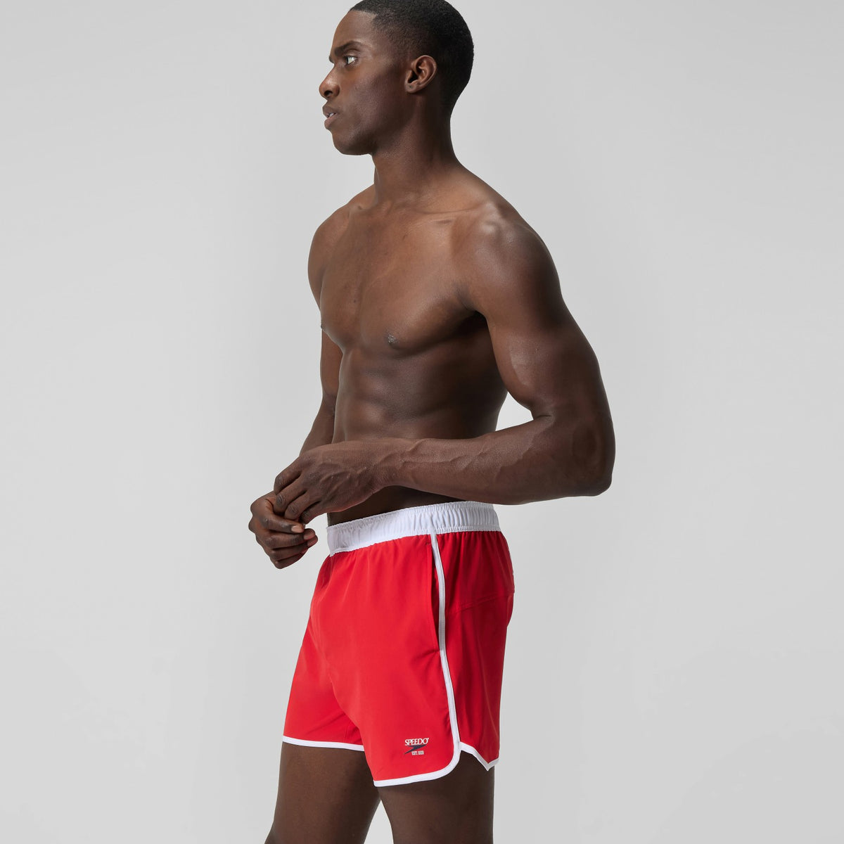 Jetstream Logo Swim Shorts Red/White | Speedo