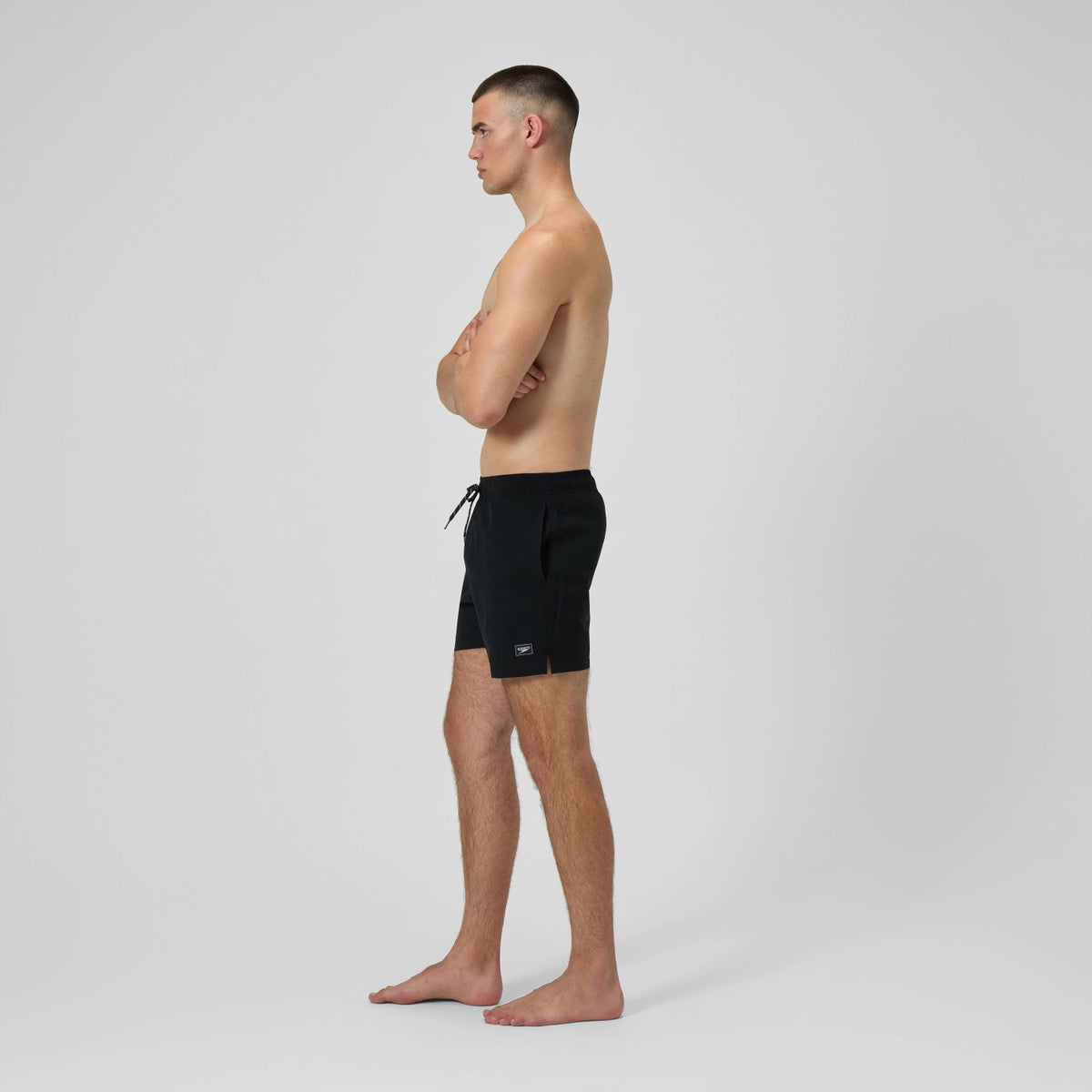 Classic Solid Redondo Edge Volley Swim Shorts Black | Speedo