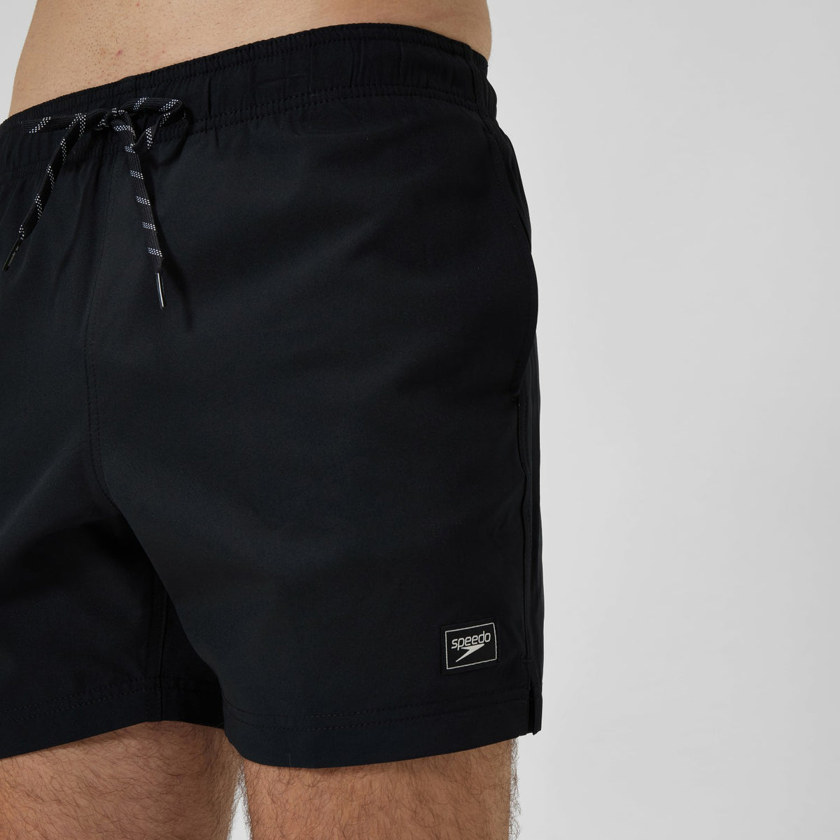 Classic Solid Redondo Edge Volley Swim Shorts Black | Speedo