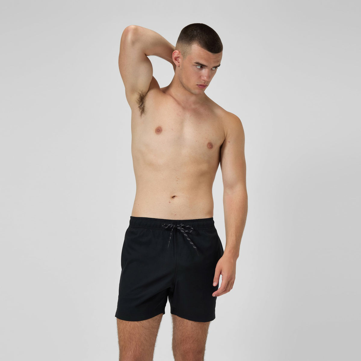 Classic Solid Redondo Edge Volley Swim Shorts Black | Speedo