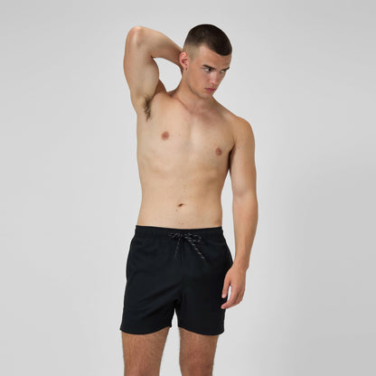 Classic Solid Redondo Edge Volley Swim Shorts Black | Speedo