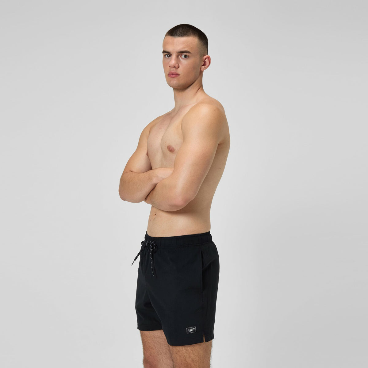 Classic Solid Redondo Edge Volley Swim Shorts Black | Speedo