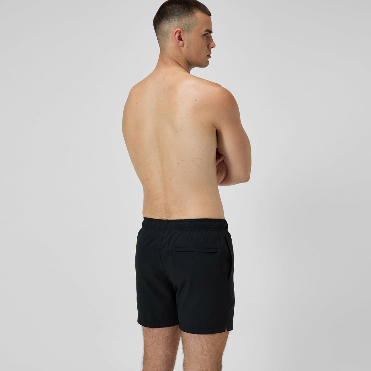 Classic Solid Redondo Edge Volley Swim Shorts Black | Speedo