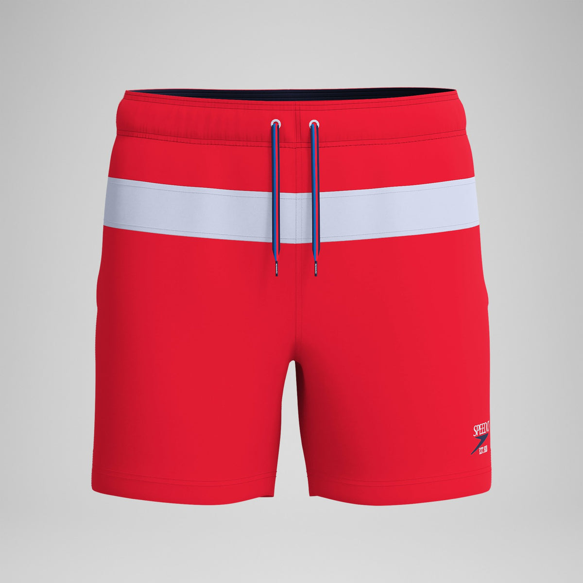 Jetstream Striped Colourblock Swim Shorts Red/White | Speedo