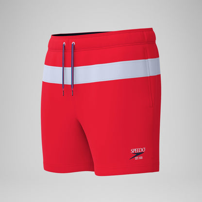 Jetstream Striped Colourblock Swim Shorts Red/White | Speedo