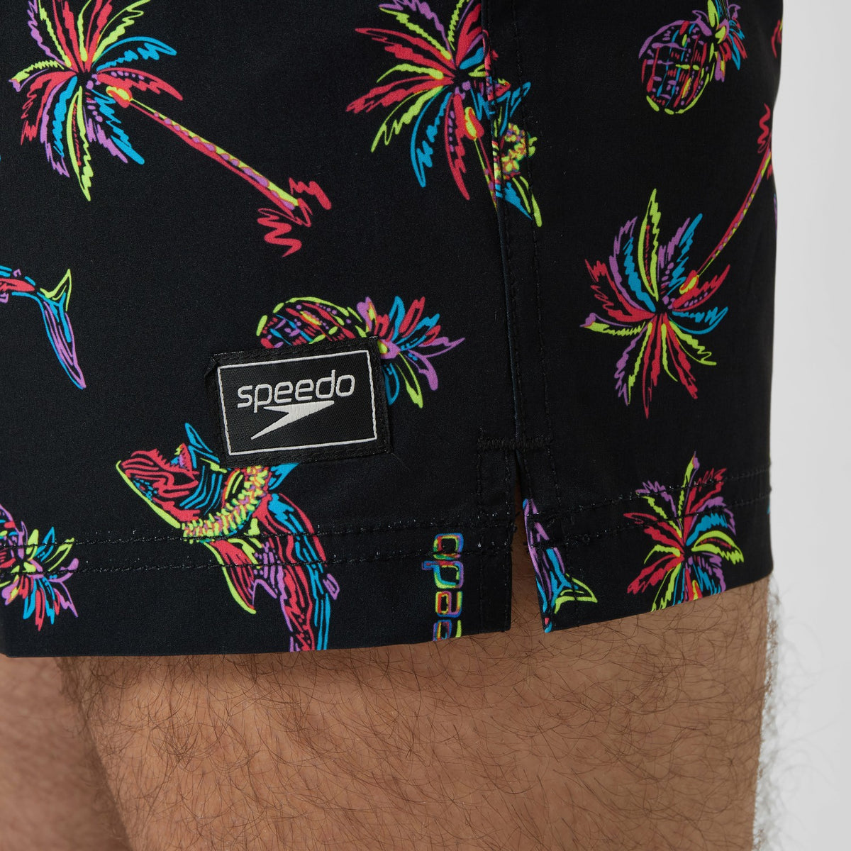 Printed Redondo Edge Swim Shorts Black/Orange | Speedo