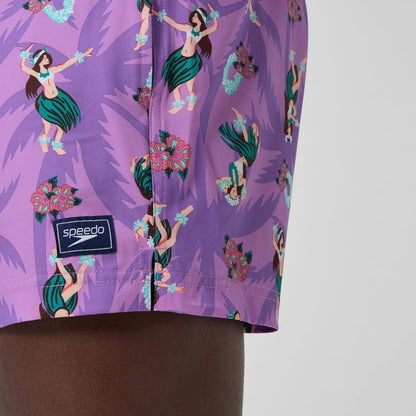 Printed Redondo Edge Swim Shorts Pink | Speedo