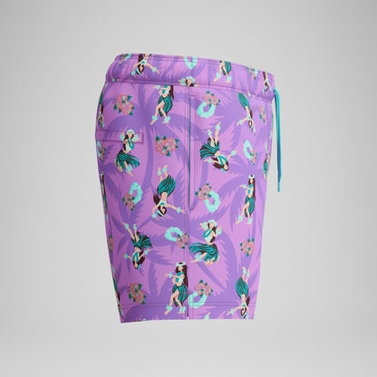 Printed Redondo Edge Swim Shorts Pink | Speedo