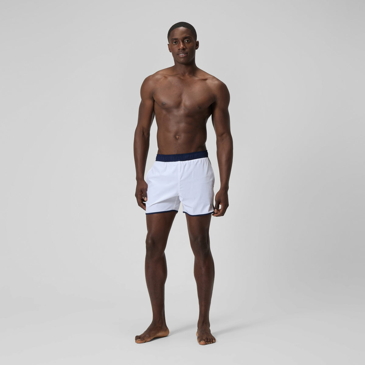 Jetstream Logo Swim Shorts White/Navy | Speedo