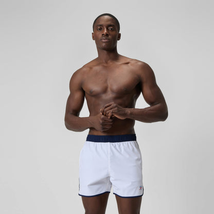 Jetstream Logo Swim Shorts White/Navy | Speedo