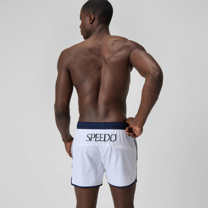 Jetstream Logo Swim Shorts White/Navy | Speedo