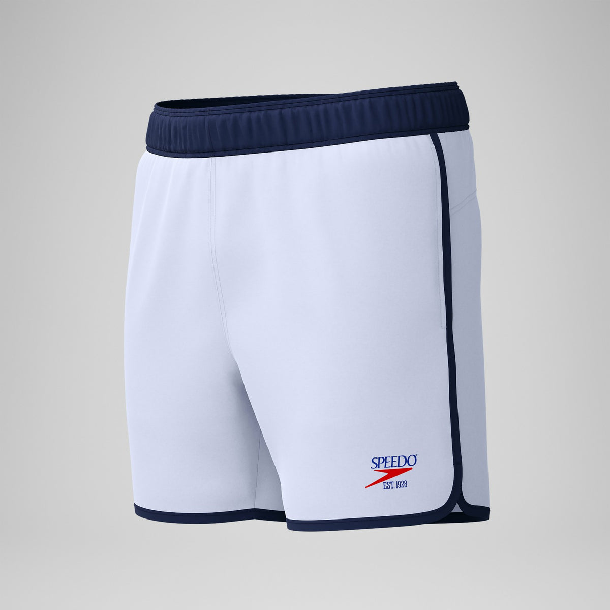 Jetstream Logo Swim Shorts White/Navy | Speedo