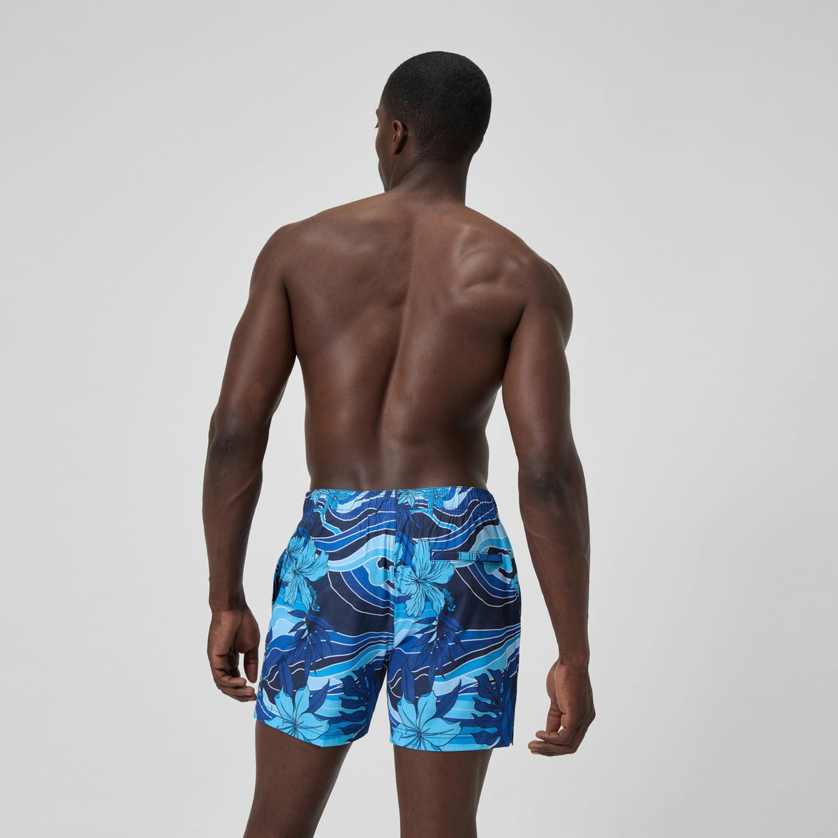 Print Rondo Edge Volley Swim Shorts Navy | Speedo