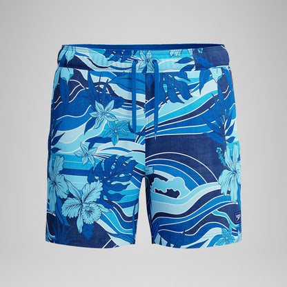 Print Rondo Edge Volley Swim Shorts Navy | Speedo
