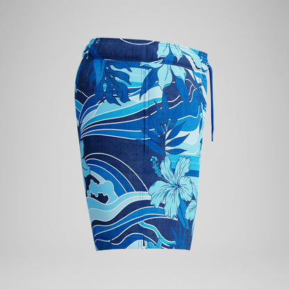 Print Rondo Edge Volley Swim Shorts Navy | Speedo