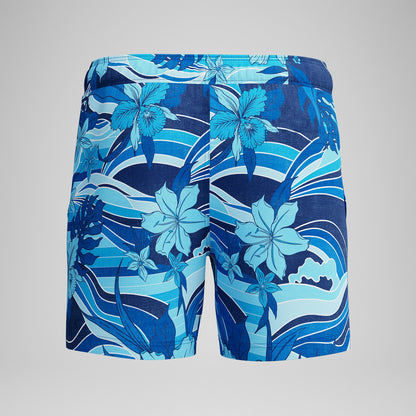 Print Rondo Edge Volley Swim Shorts Navy | Speedo