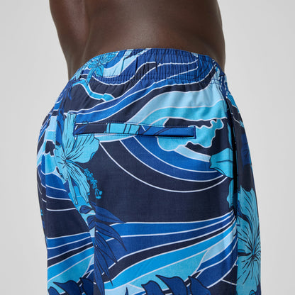 Print Rondo Edge Volley Swim Shorts Navy | Speedo
