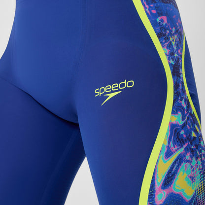 Fastskin LZR Pure Intent 2.0 High Waisted Jammer Navy/Blue/Yello | Speedo