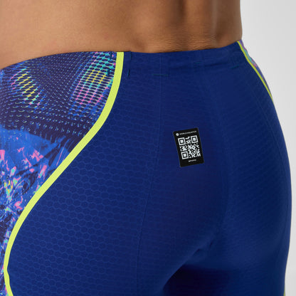 Fastskin LZR Pure Intent 2.0 High Waisted Jammer Navy/Blue/Yello | Speedo
