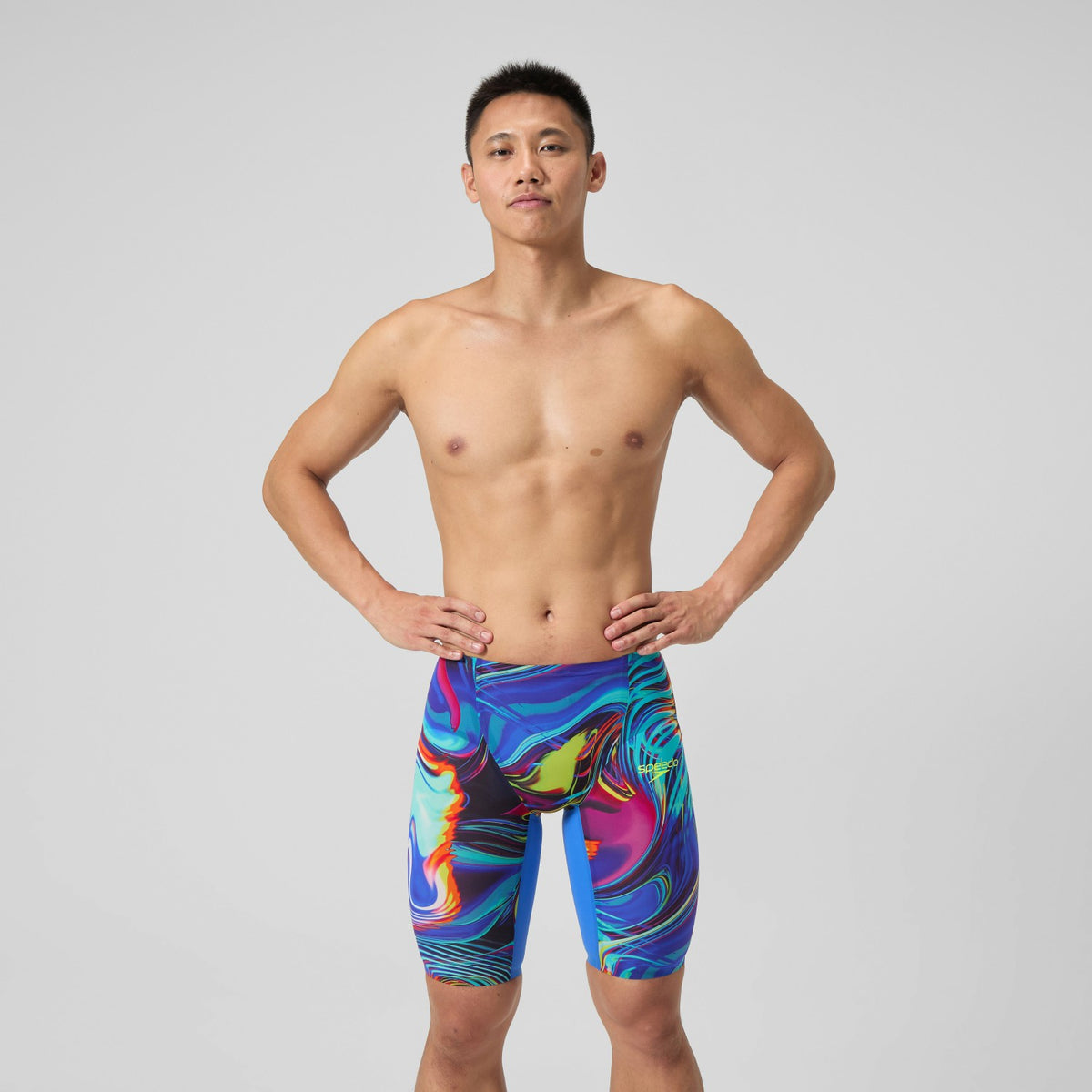 Fastskin LZR Pure Valor 2.0 High Waist Jammer Blue/Pink | Speedo