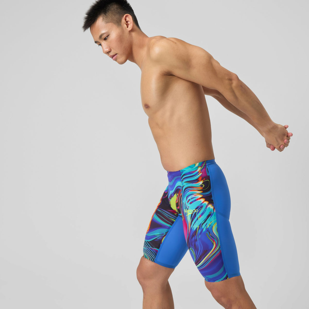 Fastskin LZR Pure Valor 2.0 High Waist Jammer Blue/Pink | Speedo